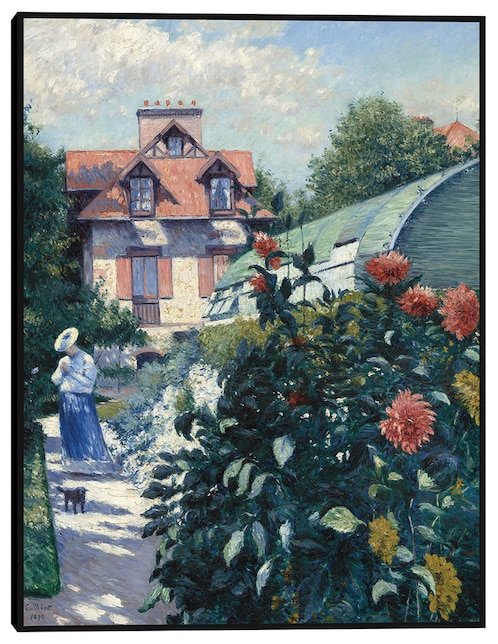 Cuadro decorativo Dalias, jardín de Petit Gennevilliers (1893) técnica mixta Primavera 1