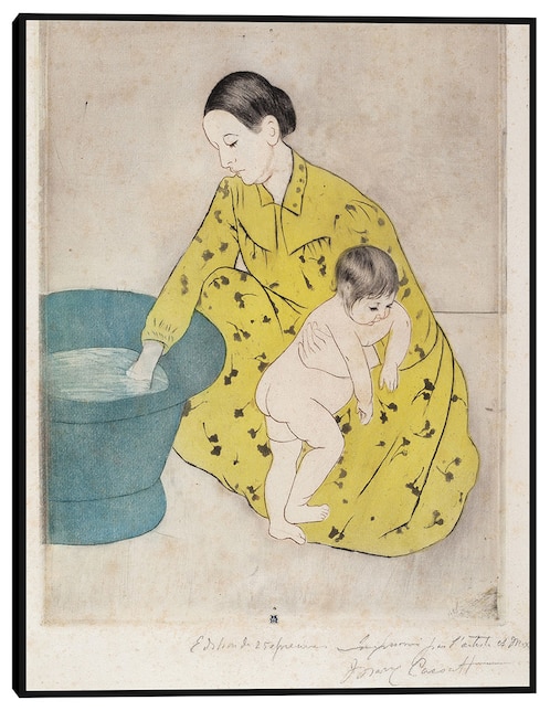 Cuadro decorativo El baño (1890-1891) técnica mixta Cuadros Jr Retratos