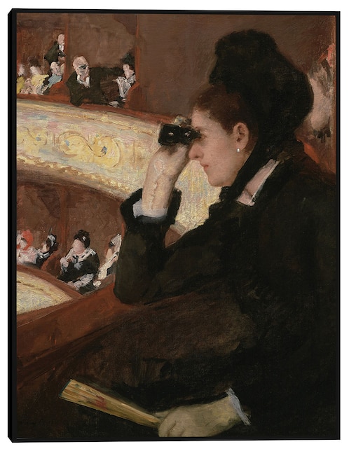 Cuadro decorativo En el palco (1878) técnica mixta Cuadros Jr Retratos