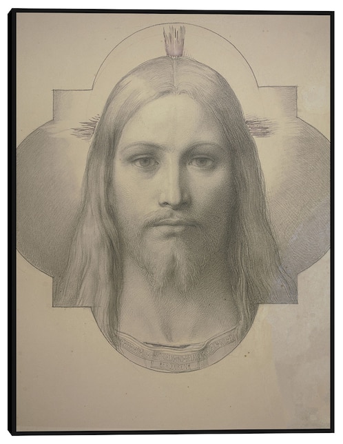 Cuadro decorativo La cabeza de cristo técnica mixta Figuras Celestiales 1