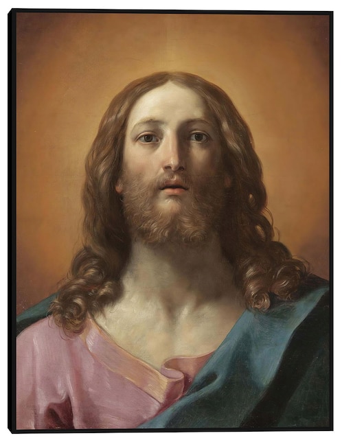 Cuadro decorativo Busto de Cristo (Salvator Mundi) técnica mixta Cuadros Jr Figuras Celestiales