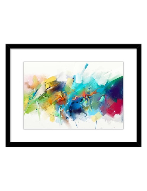 Pintura Colorfull Abstract técnica impresión Carré