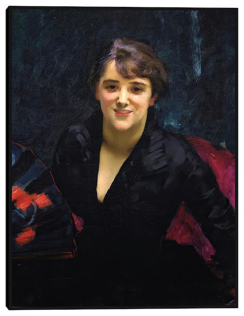 Cuadro decorativo La Dama de Negro (c. 1882-1883) técnica mixta Gente 1