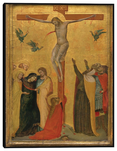 Cuadro decorativo La Crucifixión, c. 1320/1325 técnica mixta Figuras Celestiales 1