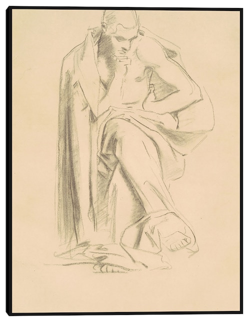 Cuadro decorativo estudio de filosofía (1922-1925) técnica mixta siluetas 1