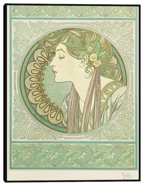 Cuadro decorativo Laurel (1901) técnica mixta Obras 1