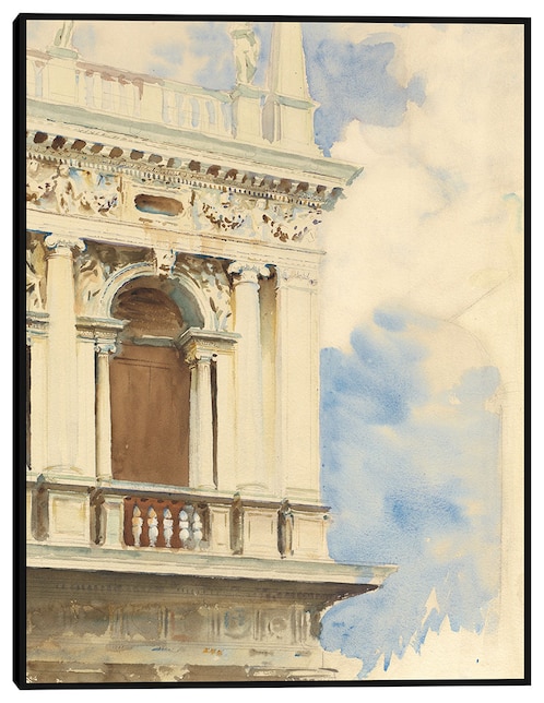 Cuadro decorativo Un rincón de la biblioteca de Venecia (1904-1907) técnica mixta Lugares 1