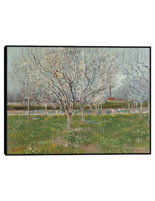 Cuadro decorativo Huerto en flor (ciruelos) técnica mixta Campos 1