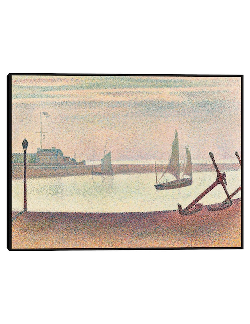 Cuadro decorativo El canal de Gravelines, por la tarde técnica mixta Navegación 1