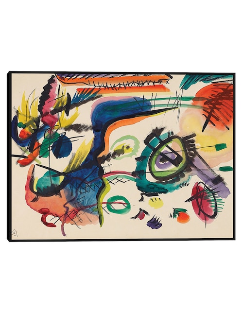 Cuadro decorativo Borrador de ,Composición VII, Yo (1913) técnica mixta Cuadros Jr Colores
