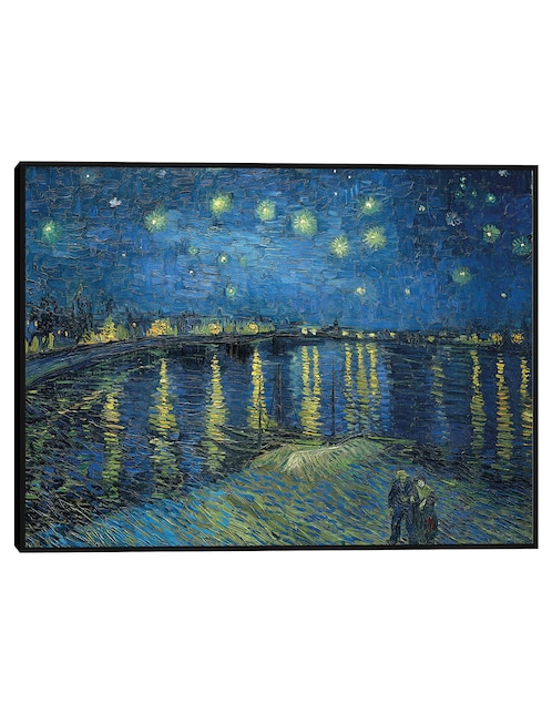 Cuadro decorativo Noche estrellada sobre el Ródano (1888) técnica mixta Cuadros Jr Inspiración
