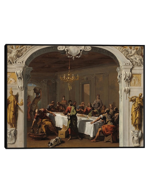Cuadro decorativo La última cena, 1713/1714 técnica mixta Figuras Celestiales 1