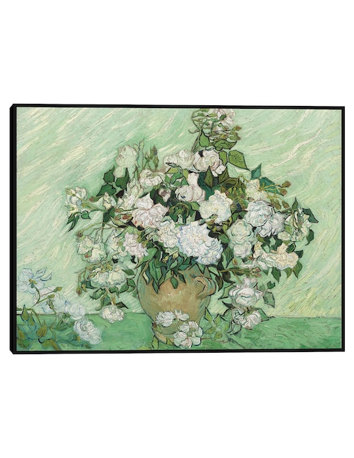 Cuadro decorativo Rosas (1890) técnica mixta Macetas 1