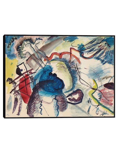 Cuadro decorativo Borrador de ,Cuadro con borde blanco, (1913) técnica mixta Cuadros Jr Colores