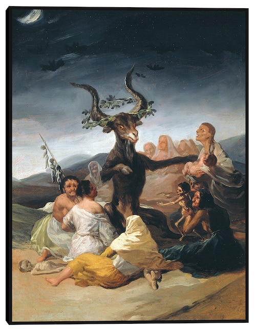 Cuadro decorativo Arte del sábado de brujas técnica mixta Cuadros Jr Religión y Espiritualidad