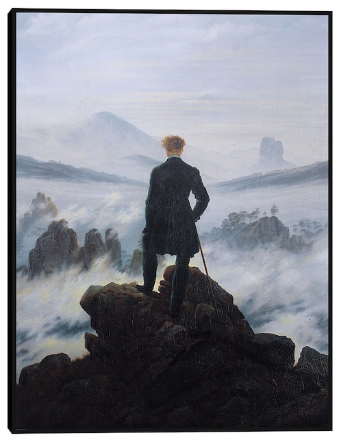 Cuadro decorativo El caminante sobre el mar de niebla, 1818 técnica mixta Retratos 1
