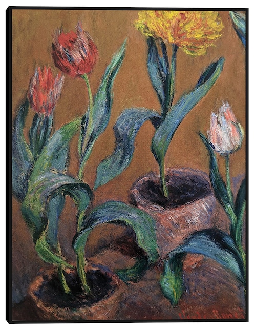 Cuadro decorativo Tulipanes técnica mixta Floración 1