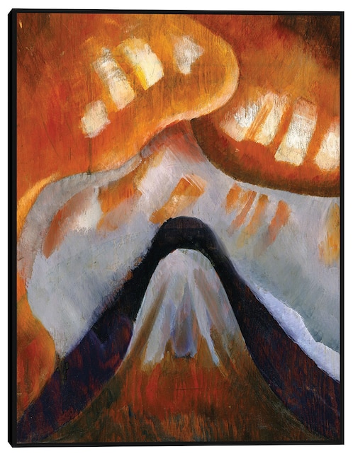 CUADROS JR Cuadro decorativo Montaña y cielo (hacia 1925) técnica mixta Cuadros Jr Formas