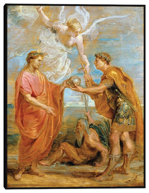 Cuadro decorativo Constancio nombra a Constantino como su sucesor (1622) técnica mixta Cuadros Jr Figuras Celestiales
