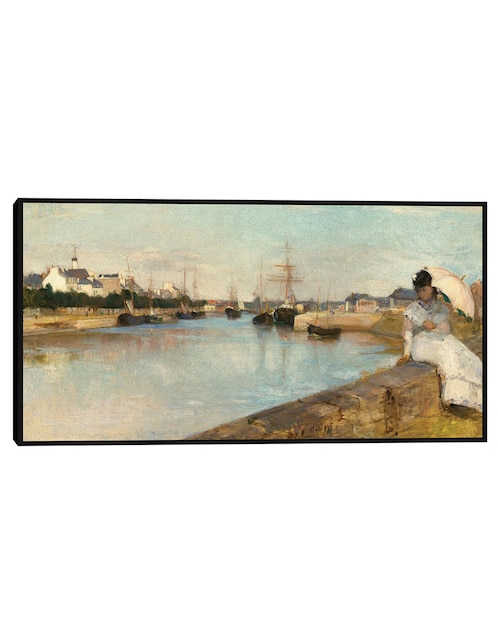 Cuadro decorativo El puerto de Lorient técnica mixta Navegación 1