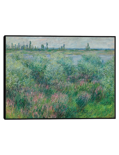 Cuadro decorativo Orillas del Sena cerca de Vétheuil (1881) técnica mixta Cuadros Jr Campos