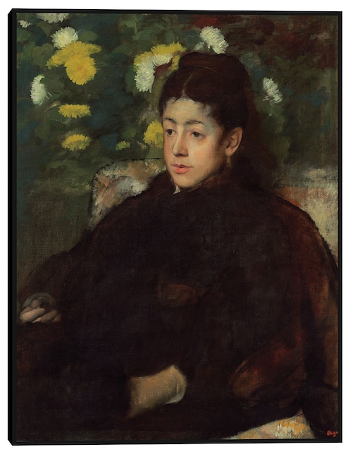 Cuadro decorativo Señorita Malot técnica mixta Retratos 1