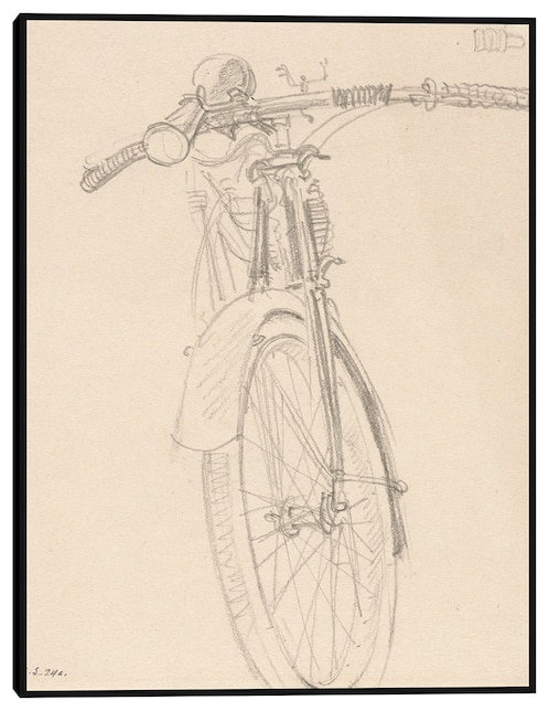 Cuadro decorativo Motocicleta (1918) técnica mixta Objetos 1