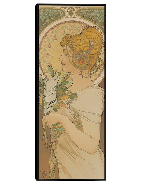 Cuadro decorativo La pluma (1899) técnica mixta Obras 1