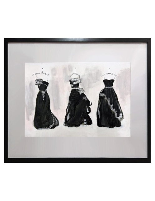 Pintura Dresses técnica acrílico Lune Art Gallery MilleniArt