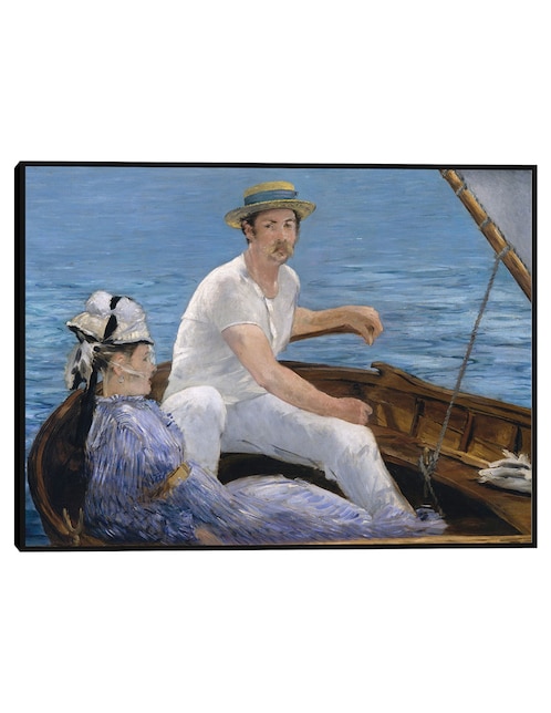 Cuadro decorativo Paseos En Bote (1874) técnica mixta Lagos 1