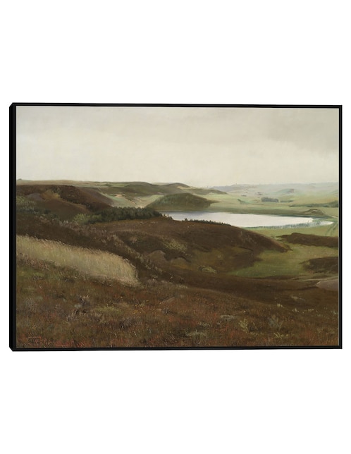 Cuadro decorativo Un Paisaje Cerca De Bryrup, Jutlandia (1888) técnica mixta Campos 1