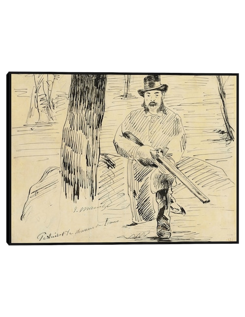 Cuadro decorativo Pertuiset, El Cazador De Leones (1881) técnica mixta Cuadros Jr Inspiración