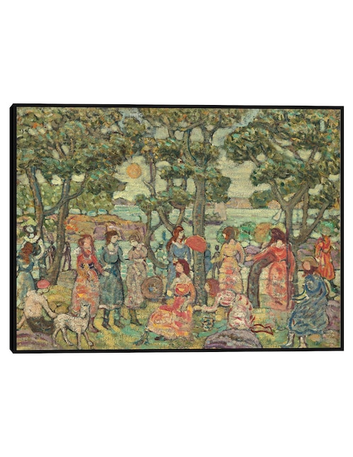 Cuadro decorativo Paisaje Con Figuras, 1921 técnica mixta Bosques 1
