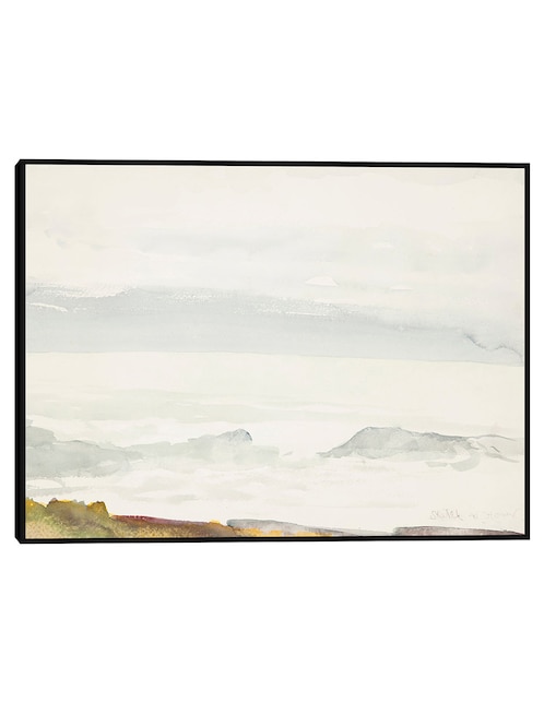 Cuadro decorativo Océano Visto Desde Un Acantilado, Prout,S Neck, Maine (1894) técnica mixta Gente 1
