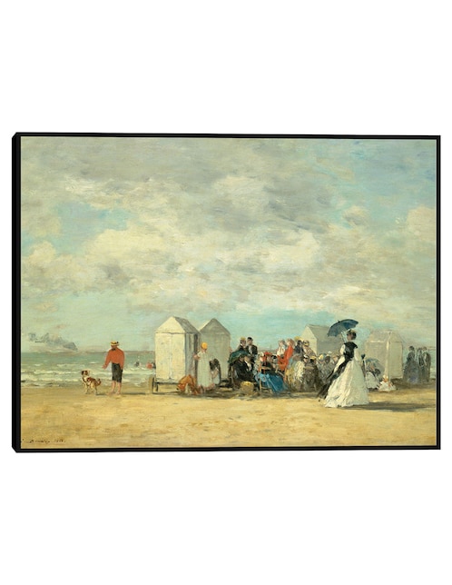 Cuadro decorativo Escena De Playa 1862 técnica mixta Paisajes 1