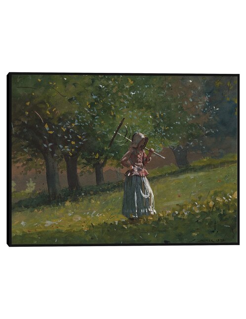 CUADROS JR Cuadro decorativo La Chica Del Rastrillo De Heno (1878) técnica mixta Cuadros Jr Obras