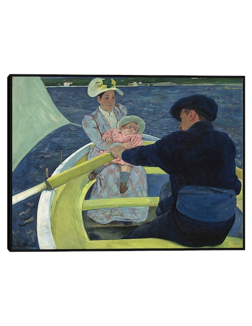 Cuadro decorativo Paraguas Bajo La Lluvia (1899) técnica mixta Floreros 1