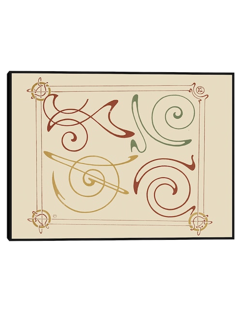 Cuadro decorativo Fleurs Dans Un Vase Rouge (Hacia 1880-81) técnica mixta Bocetos 1