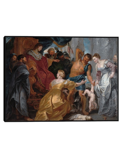 Cuadro decorativo El Encuentro De Abraham Y Melquisedec (C. 1626) técnica mixta Figuras Celestiales 1