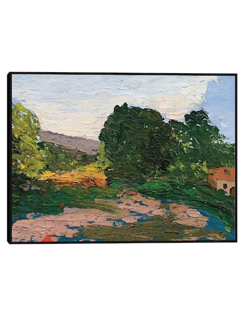 Cuadro decorativo Lavandera Blanca técnica mixta Obras 1