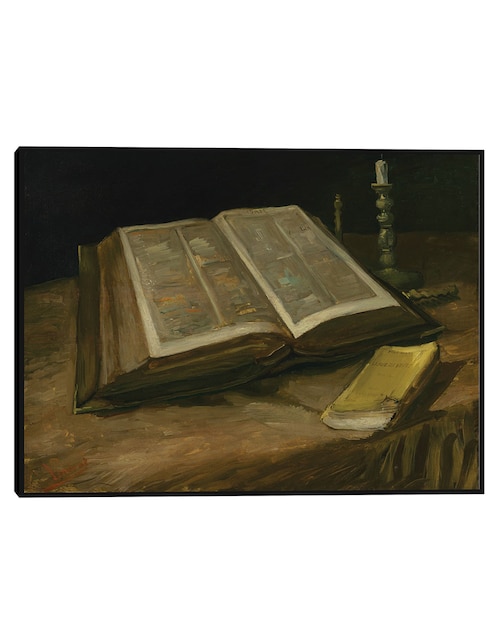 Cuadro decorativo Naturaleza muerta con Biblia (1885) técnica mixta Obras 1