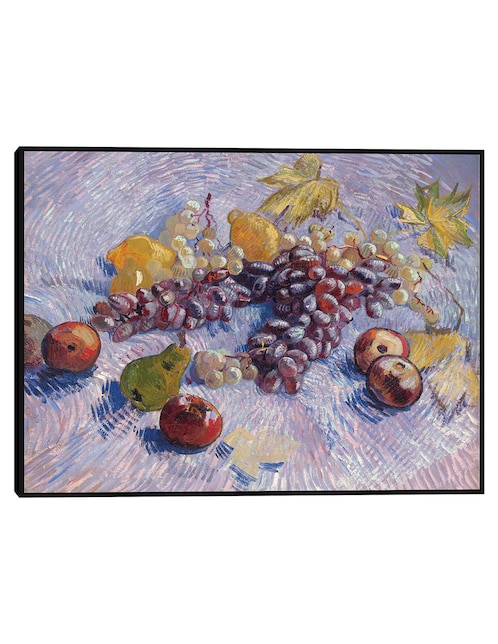 Cuadro decorativo Uvas, limones, peras y manzanas (1887) técnica mixta Obras 1