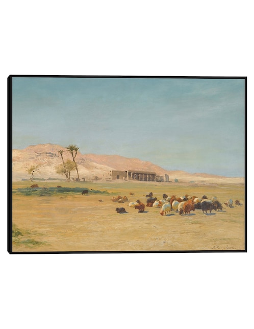Cuadro decorativo Paisaje egipcio técnica mixta Lugares 1