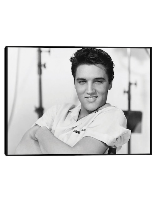 Cuadro decorativo Elvis Presley1958 técnica mixta Famosos 1