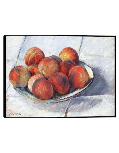 Cuadro decorativo El Plato de Duraznos (hacia 1882) técnica mixta Obras 1