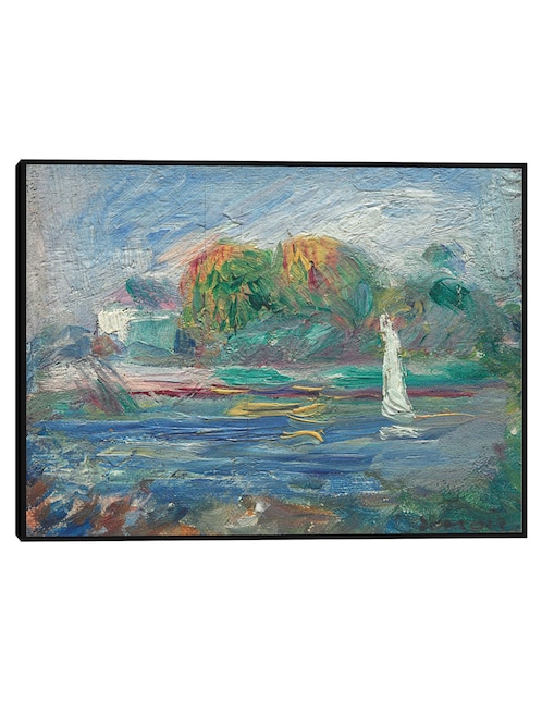 Cuadro decorativo El río azul técnica mixta Ríos 1