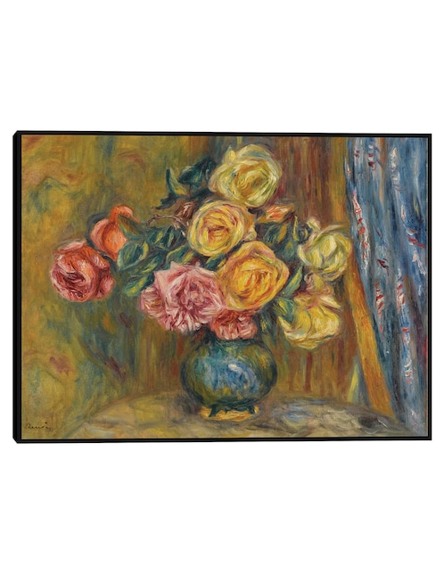 Cuadro decorativo Las rosas al Rideau Bleu (1912) técnica mixta Floreros 1