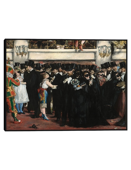Cuadro decorativo Baile de máscaras en la ópera técnica mixta Danza 1