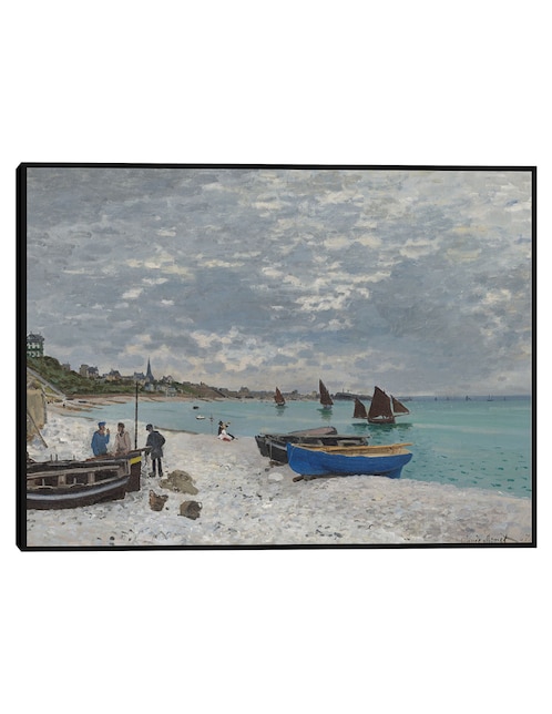 Cuadro decorativo La playa de Sainte-Adresse técnica mixta Playas 1