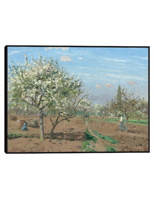 Cuadro decorativo Huerto en flor Louveciennes técnica mixta Primavera 1
